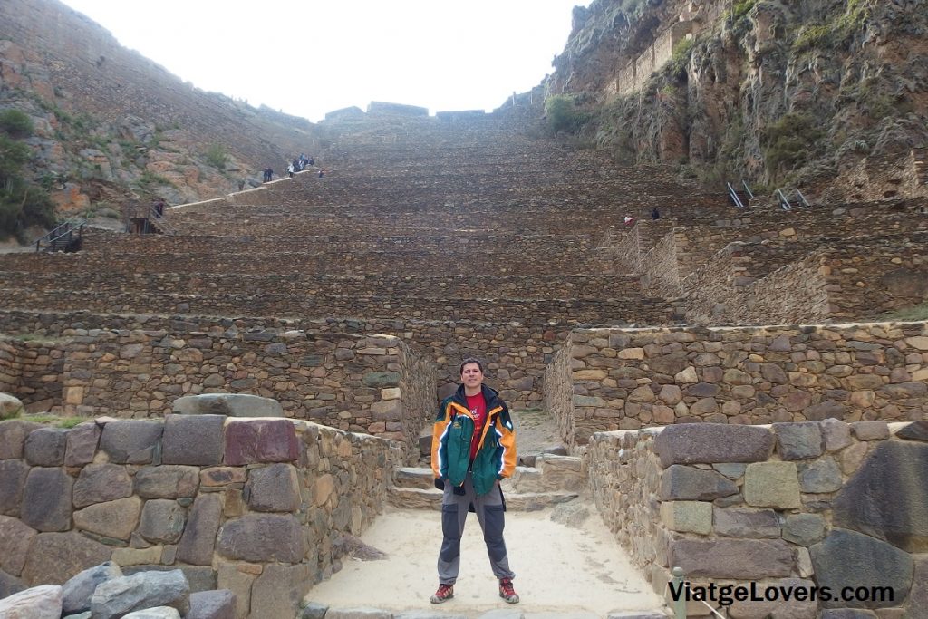 Escaleras hacia el Templo del Sol, Ollantaytambo
